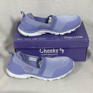 Tony Little Cheeks Lightweight Walkers Slip On, shoes Lavender,‎ Women’s Sz. 6.5